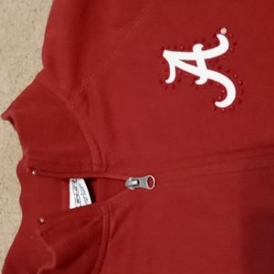 U of Alabama Red Sweatshirt. Red Rhinestones. Sz L